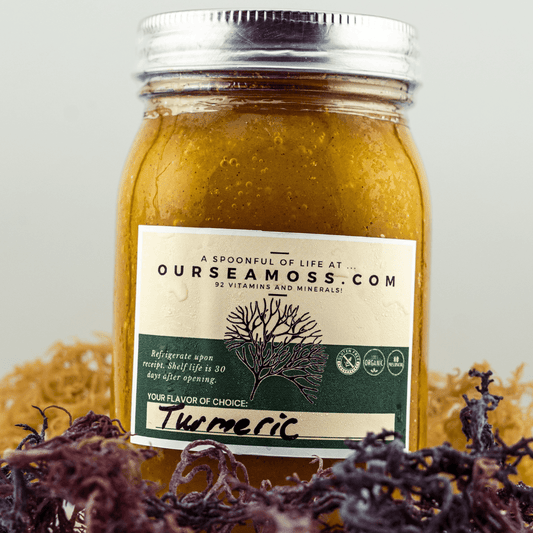 Turmeric Infused Wild Harvested Sea Moss Gel (Made Fresh To Order Everyday)